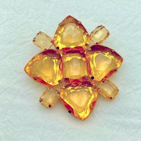 April Cornell Jewelry - Vintage April Cornell Gemstone Brooch